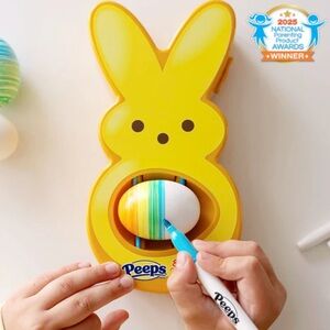 The Eggmazing Easter Egg Decorator - Peeps Bunny Set Includes 6 Colorful Markers